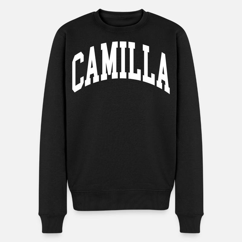 Camilla - Männer Premium Bio Pullover - Schwarz