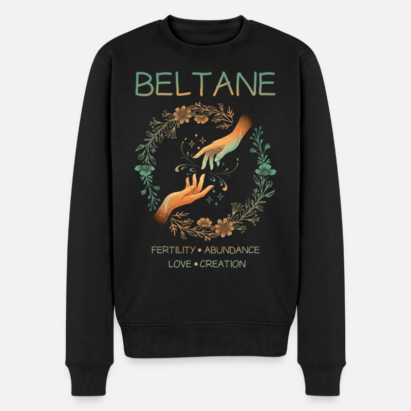 Beltane Fertilité Abondance Amour Création - Pull Premium bio Homme - noir
