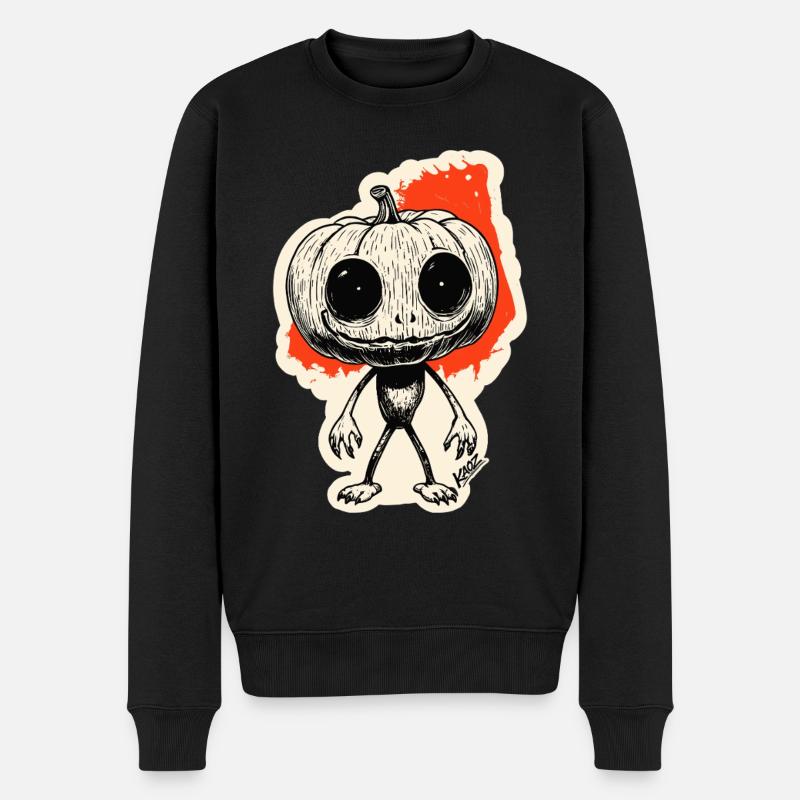 Citrouille Grimpeuse de la Nuit - Pull Premium bio Homme - noir