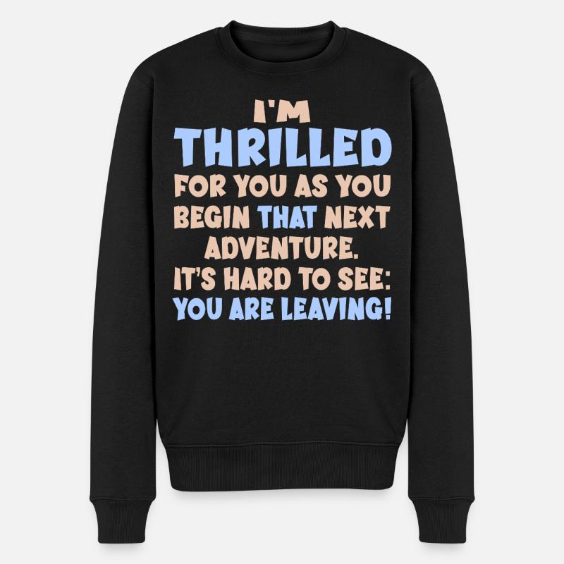 Adieu Travail d’adieu - Pull Premium bio Homme - noir