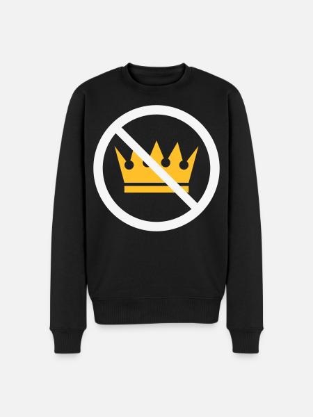 No Kings! (Protest Sign / NEG 2C) - Men's Premium Organic Jumper - black