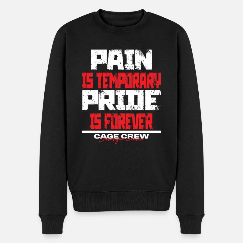 cage_crew_MMA_Mixed Arts martiaux - Pull Premium bio Homme - noir