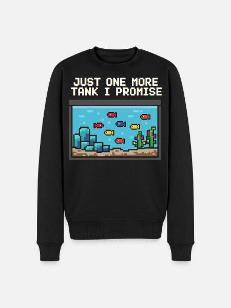 Aquarium Gamer Saying - Men's Premium Organic Jumper - black