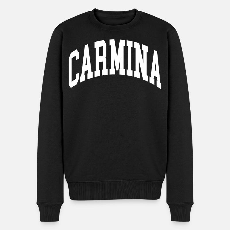 Carmina - Männer Premium Bio Pullover - Schwarz