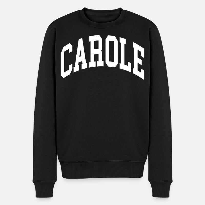 Carole - Männer Premium Bio Pullover - Schwarz