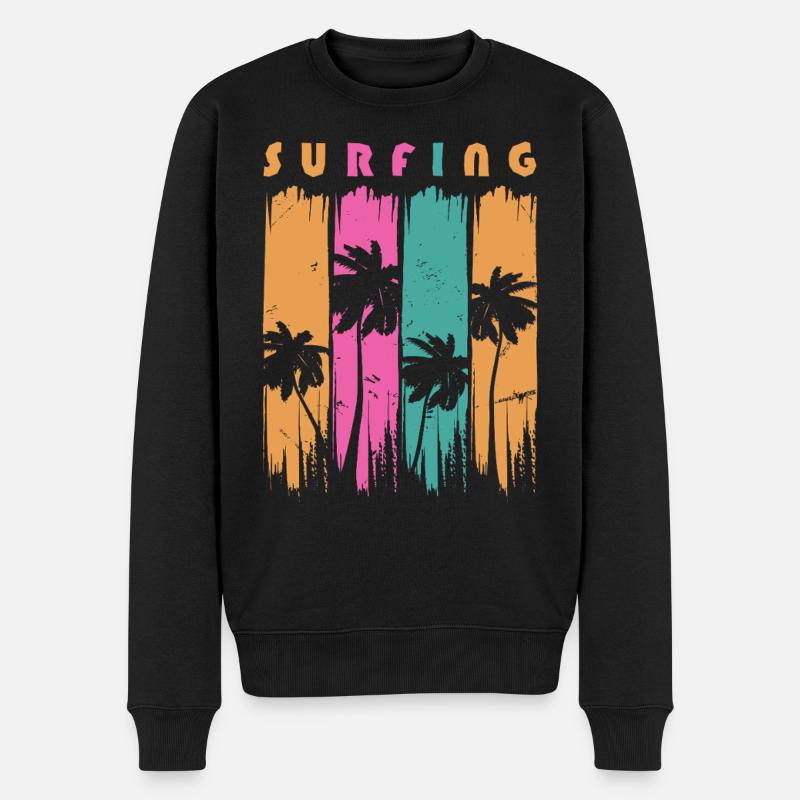 Surf Surfen Surfer - Pull Premium bio Homme - noir