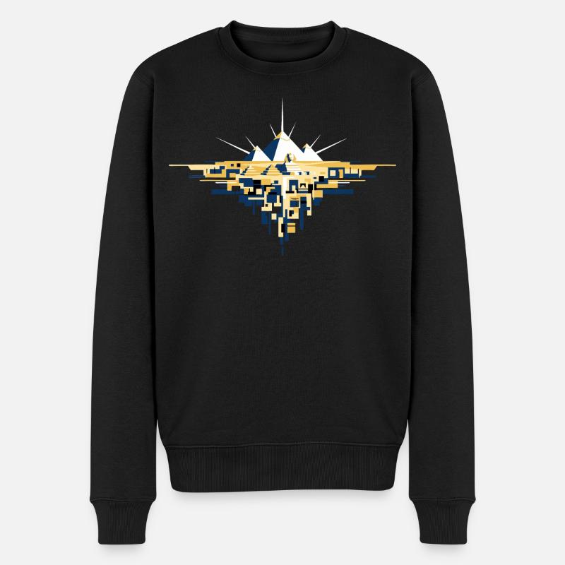 Pyramides d’Égypte Sphinx de Gizeh - Pull Premium bio Homme - noir