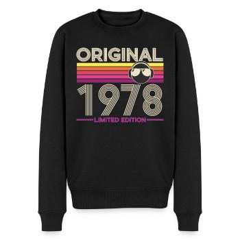 Original 1978 Retro Édition Limitée - Pull Premium bio Homme - noir - Devant - Nico (187cm)