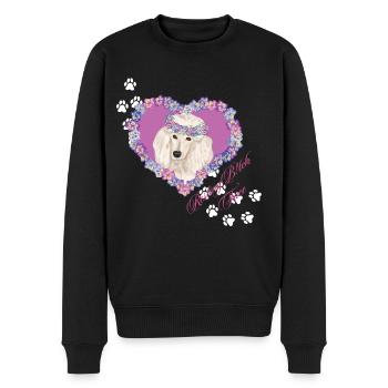 Resting B!tch Face Pudel - Männer Premium Bio Pullover - Schwarz - Vorne - Nico (187cm)