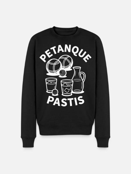 Petanque Pastis Boule Ball Sport - Men's Premium Organic Jumper - black