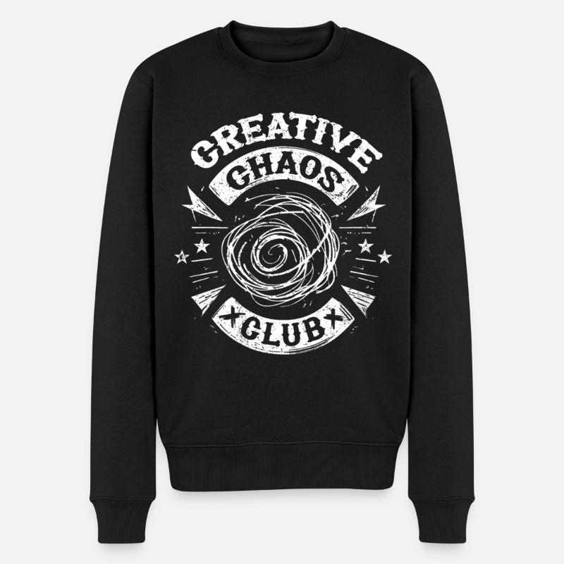 Dessin griffonné - Pull Premium bio Homme - noir