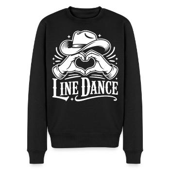 Amour de la danse en ligne - Pull Premium bio Homme - noir - Devant - Nico (187cm)
