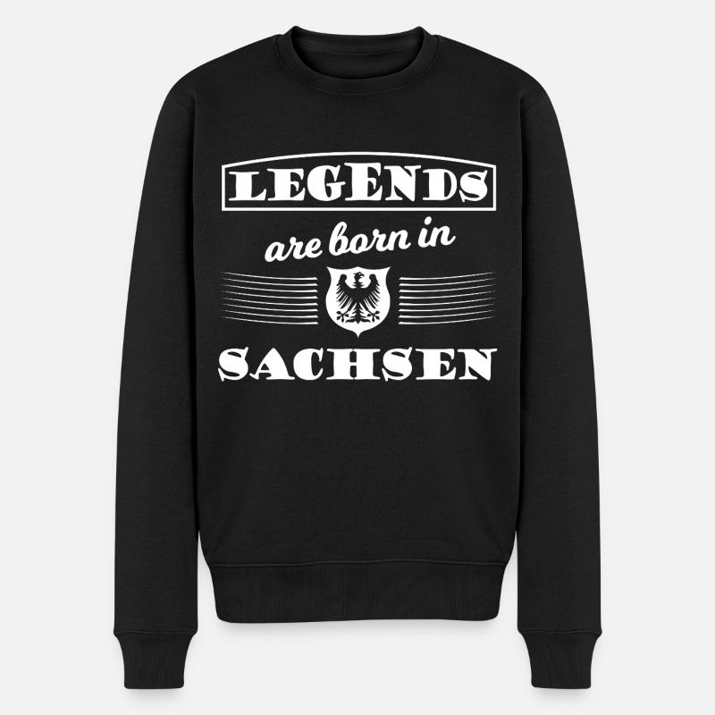 Légendes de Saxe - Pull Premium bio Homme - noir