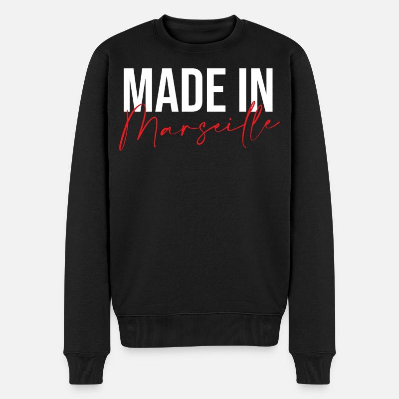 Made in Marseille - Pull Premium bio Homme - noir