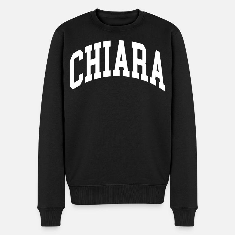 Chiara - Männer Premium Bio Pullover - Schwarz