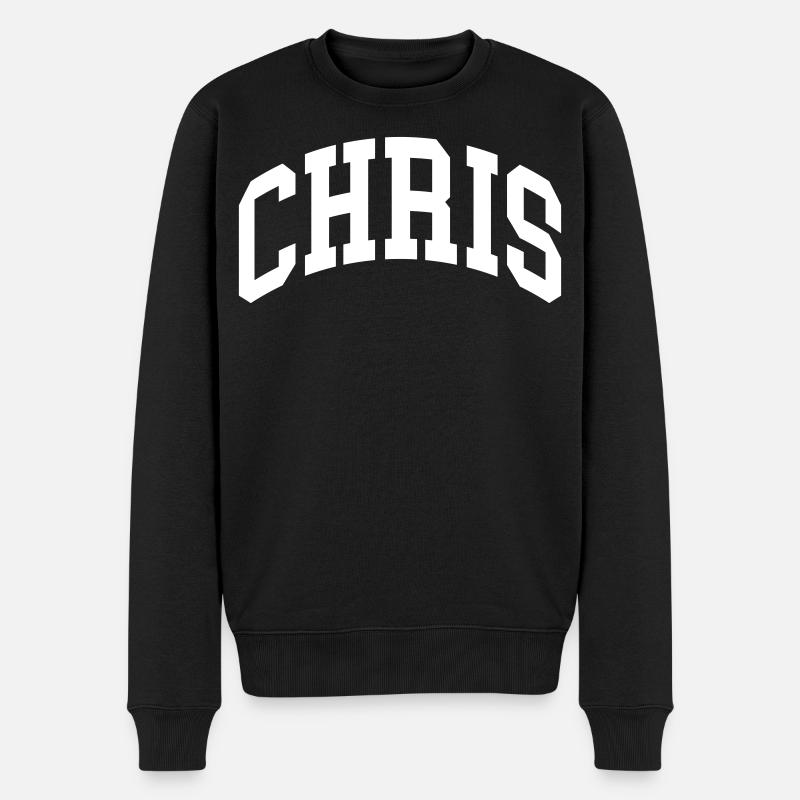 Chris - Männer Premium Bio Pullover - Schwarz