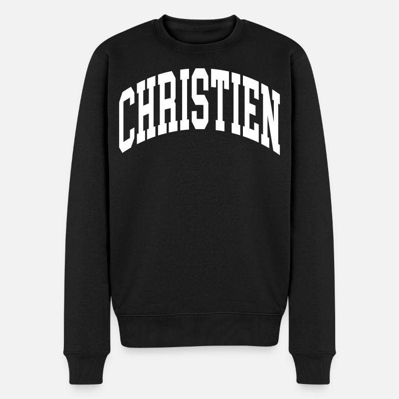 Christien - Pull Premium bio Homme - noir