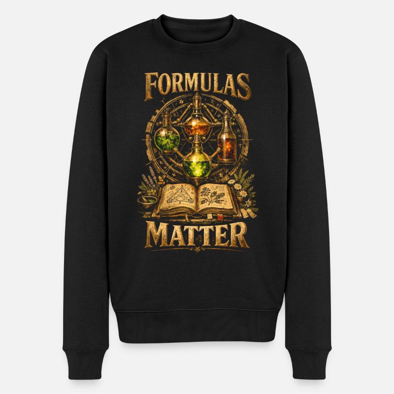 Apotheker Apothekerin Formulas Matter - Männer Premium Bio Pullover - Schwarz