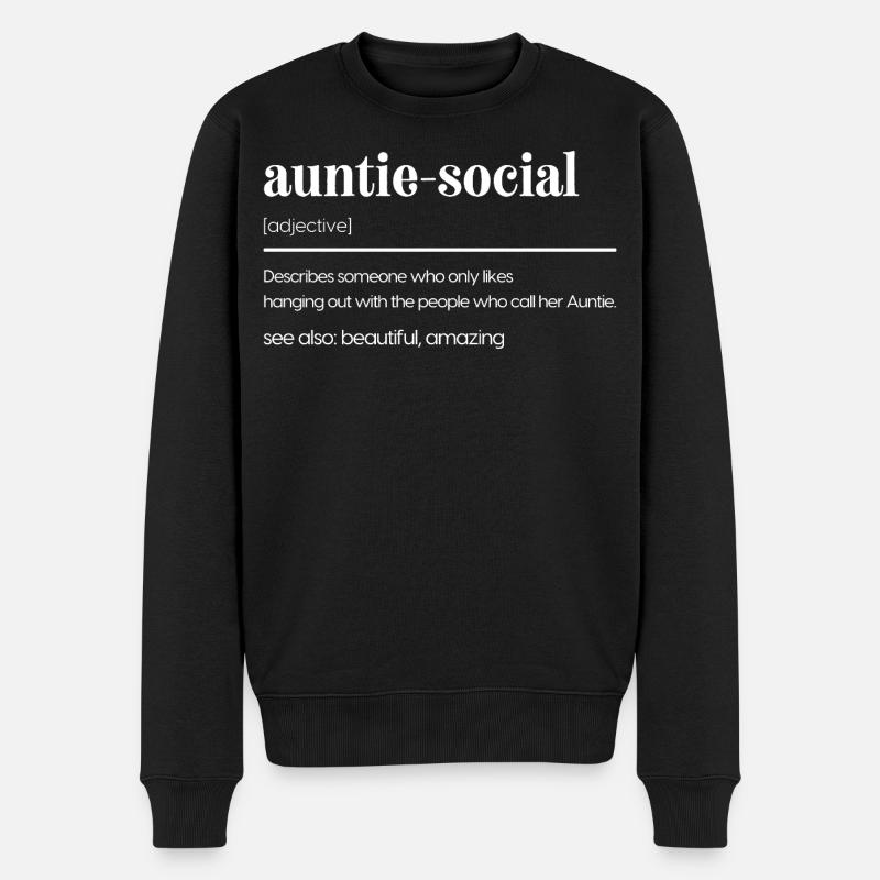 Tante - Drôle de tante Gift - Pull Premium bio Homme - noir