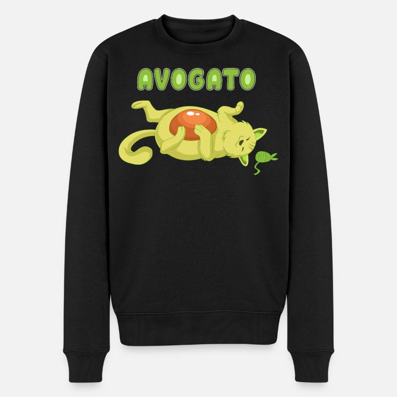 T-shirt Avogato avocat chat - Pull Premium bio Homme - noir