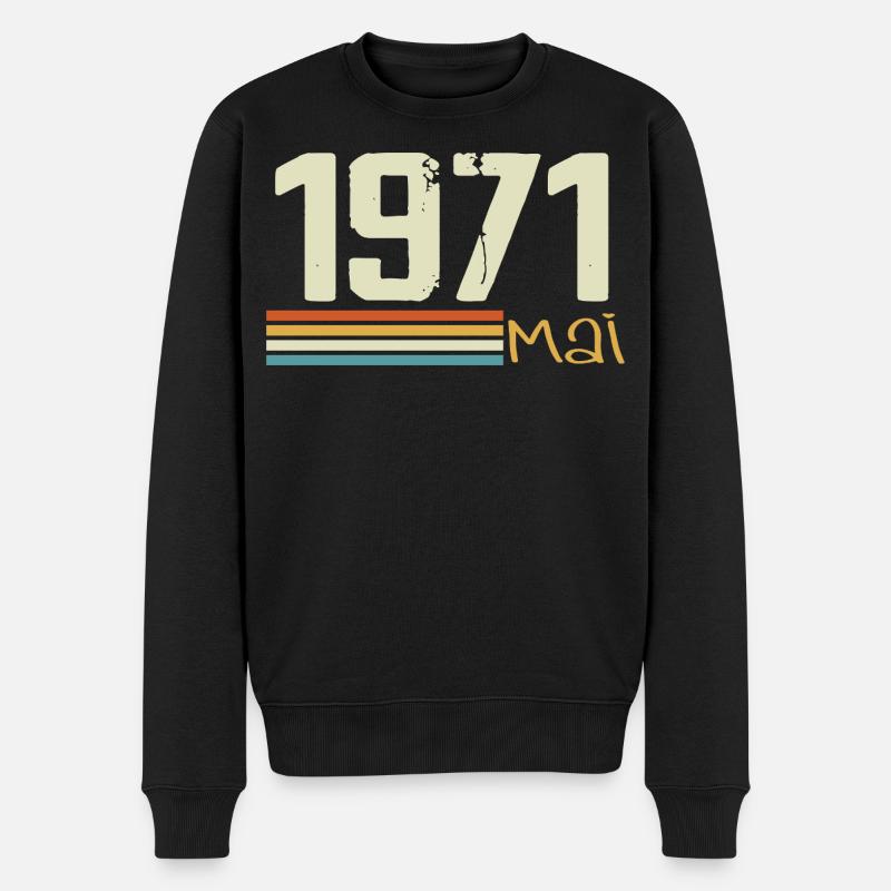 Mai 1971 - Pull Premium bio Homme - noir