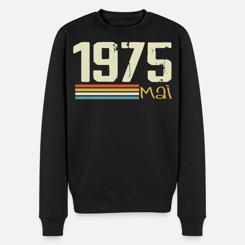 Mai 1975 - Pull Premium bio Homme - noir