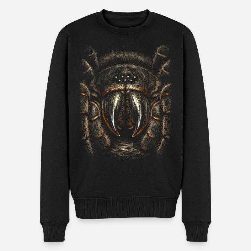 Vogelspinne - Männer Premium Bio Pullover - Schwarz