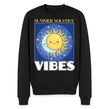 Litha Pagan Solstice d’été Midsommar - Pull Premium bio Homme - noir - Devant - Nico (187cm)
