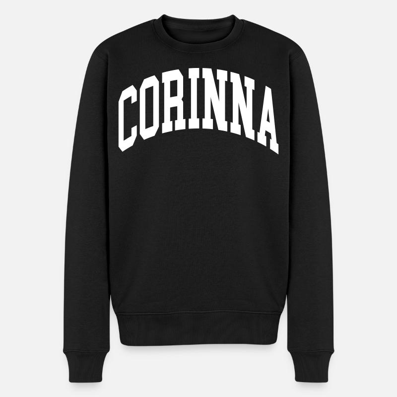 Corinna - Männer Premium Bio Pullover - Schwarz