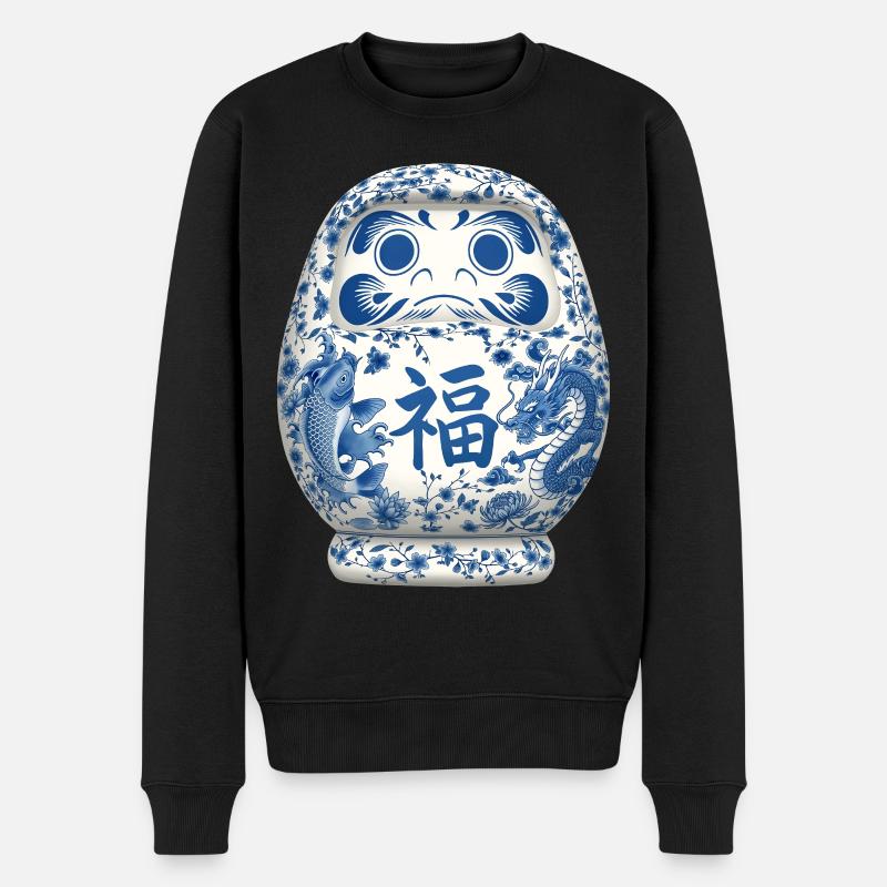 Daruma - Pull Premium bio Homme - noir