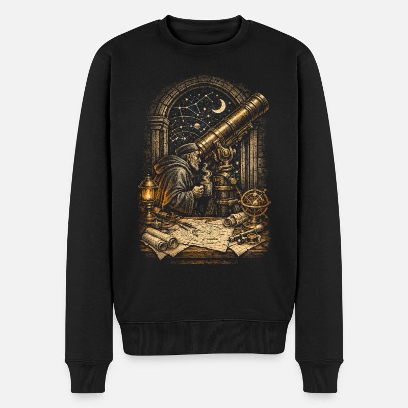 Astronomie Astronom - Männer Premium Bio Pullover - Schwarz