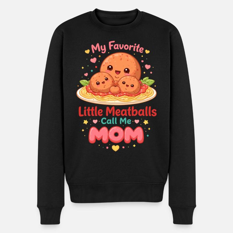 Mes petites boulettes m’appellent Mama Design - Pull Premium bio Homme - noir