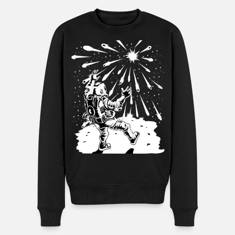 Astronaut Apocalypse-Shirt - Männer Premium Bio Pullover - Schwarz