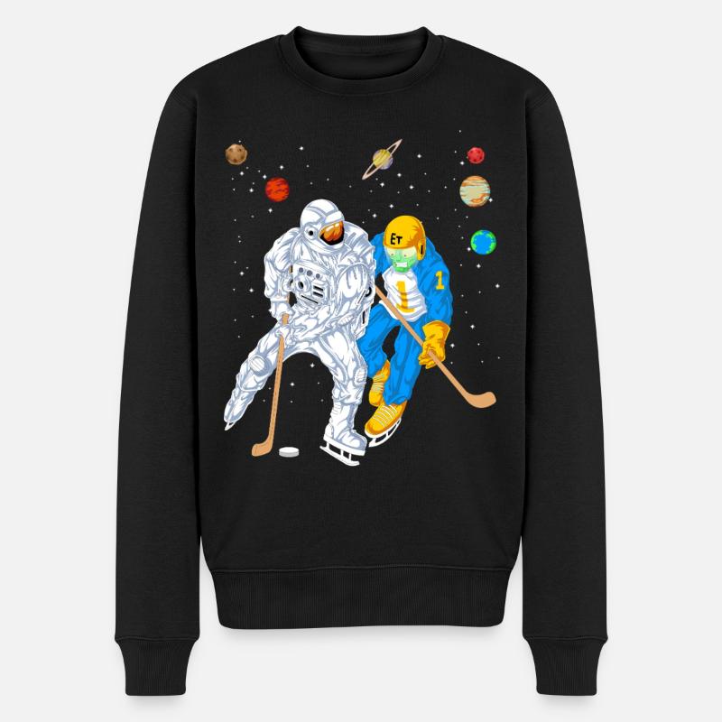 Maillot de hockey spatial Astronaut Alien - Pull Premium bio Homme - noir