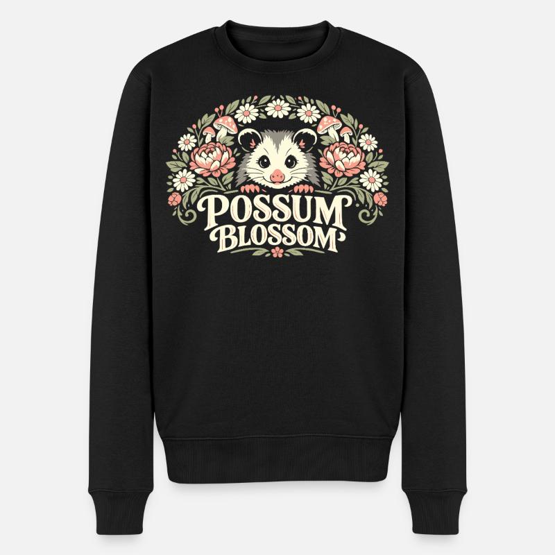 Fleur d’opossum - Pull Premium bio Homme - noir
