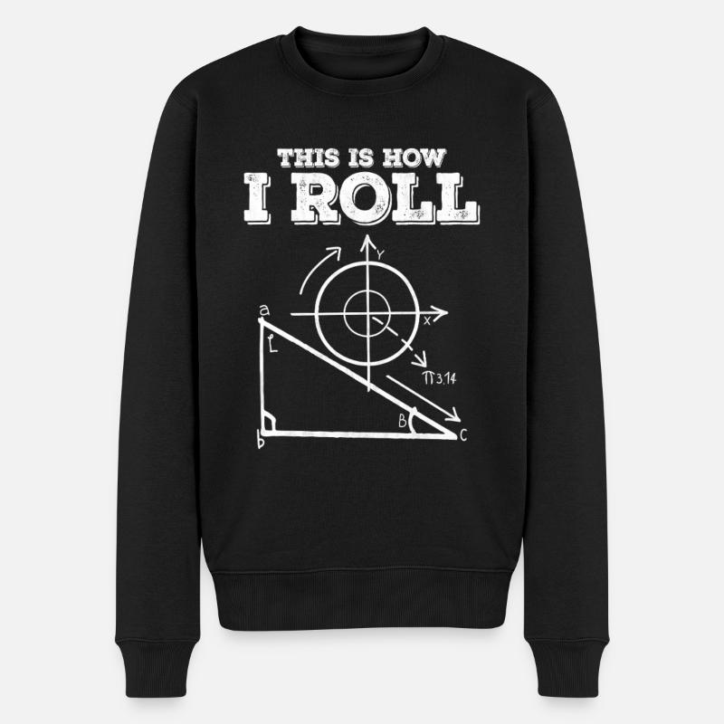 So mache ich ein Mathediagramm - Männer Premium Bio Pullover - Schwarz