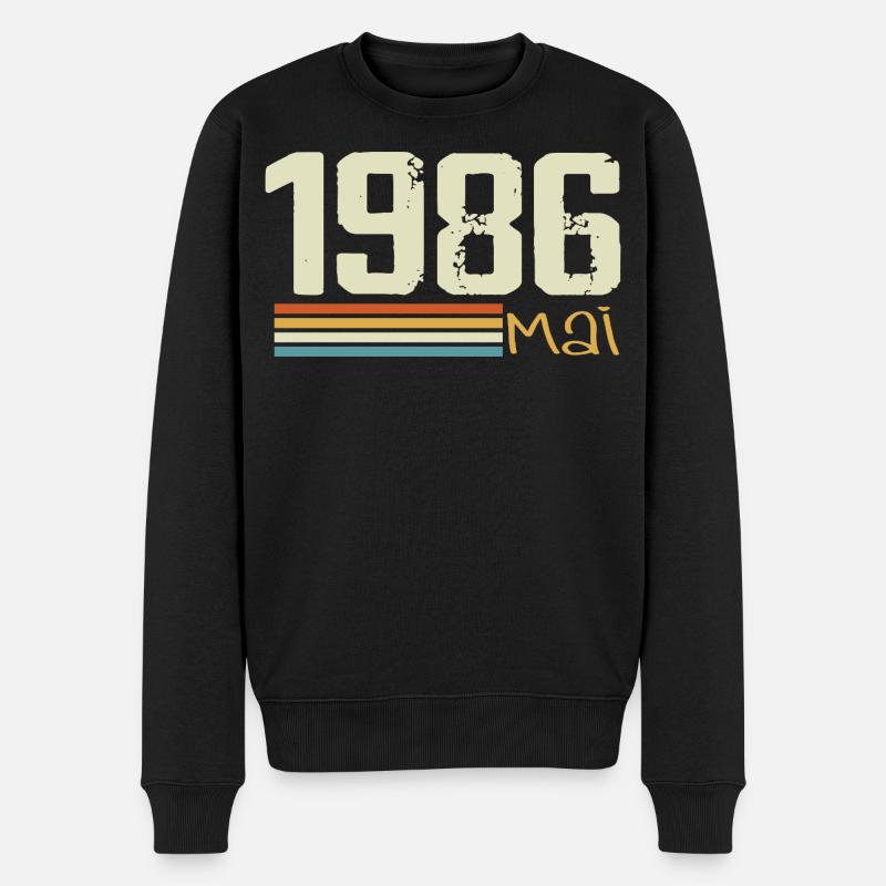 Mai 1986 - Pull Premium bio Homme - noir