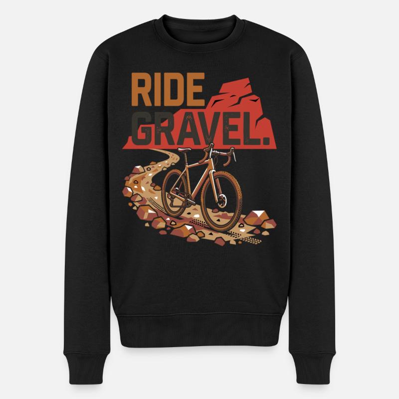 Vélo de gravier Aventure tout-terrain - Pull Premium bio Homme - noir
