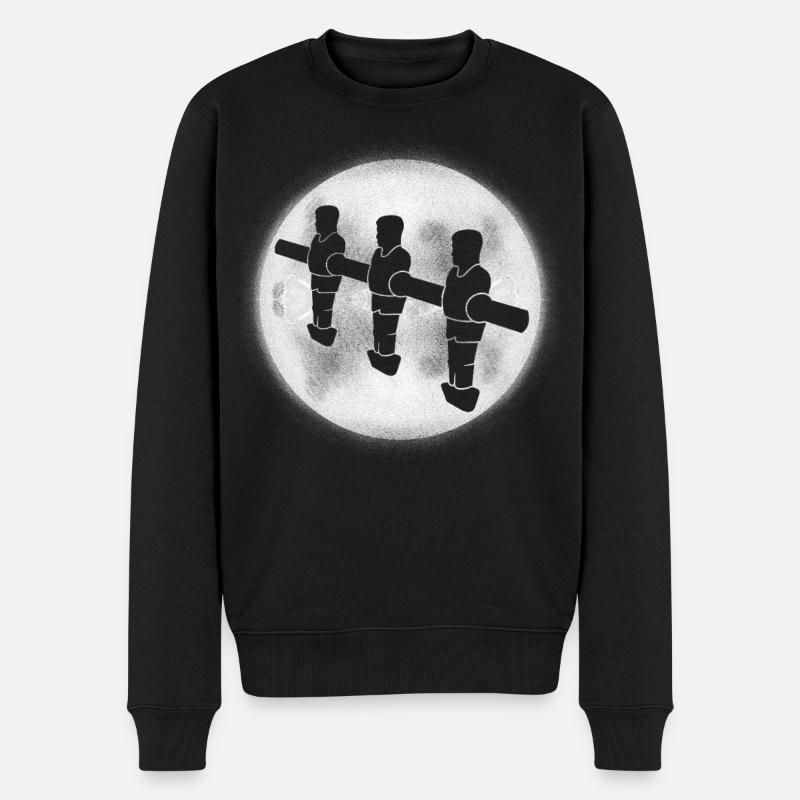 Tischkicker Kickern Jungen Herren Tischfußball - Männer Premium Bio Pullover - Schwarz