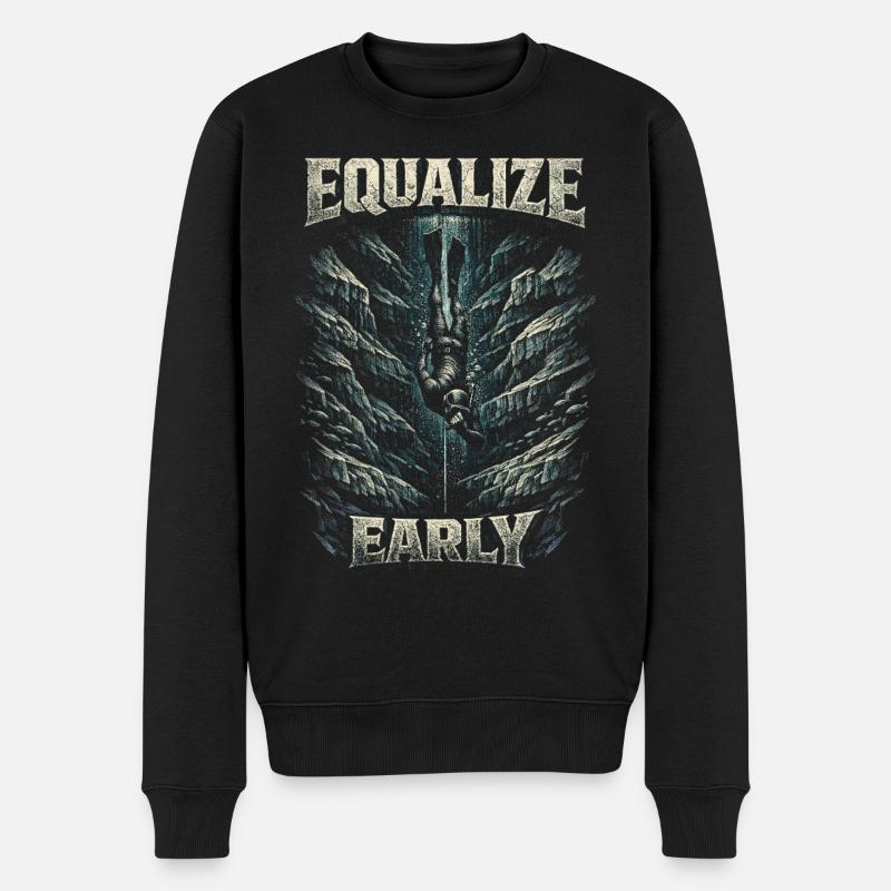 Apnée libre Égalisation précoce - Pull Premium bio Homme - noir