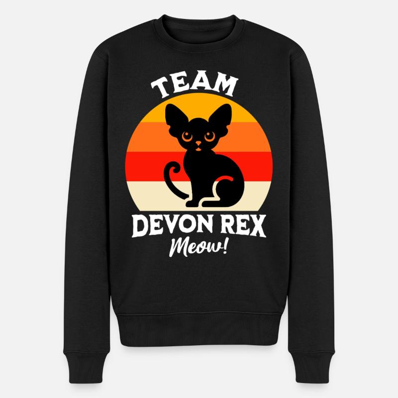 Team Devon Rex - Men's Premium Organic Jumper - black