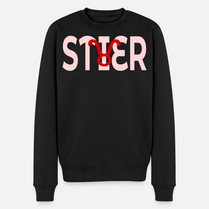 ANNIVERSAIRE MAI - AVRIL TAUREAU - Pull Premium bio Homme - noir