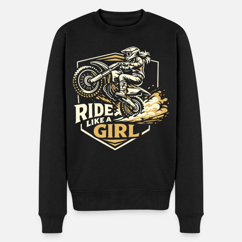 Roulez comme une fille - Pull Premium bio Homme - noir