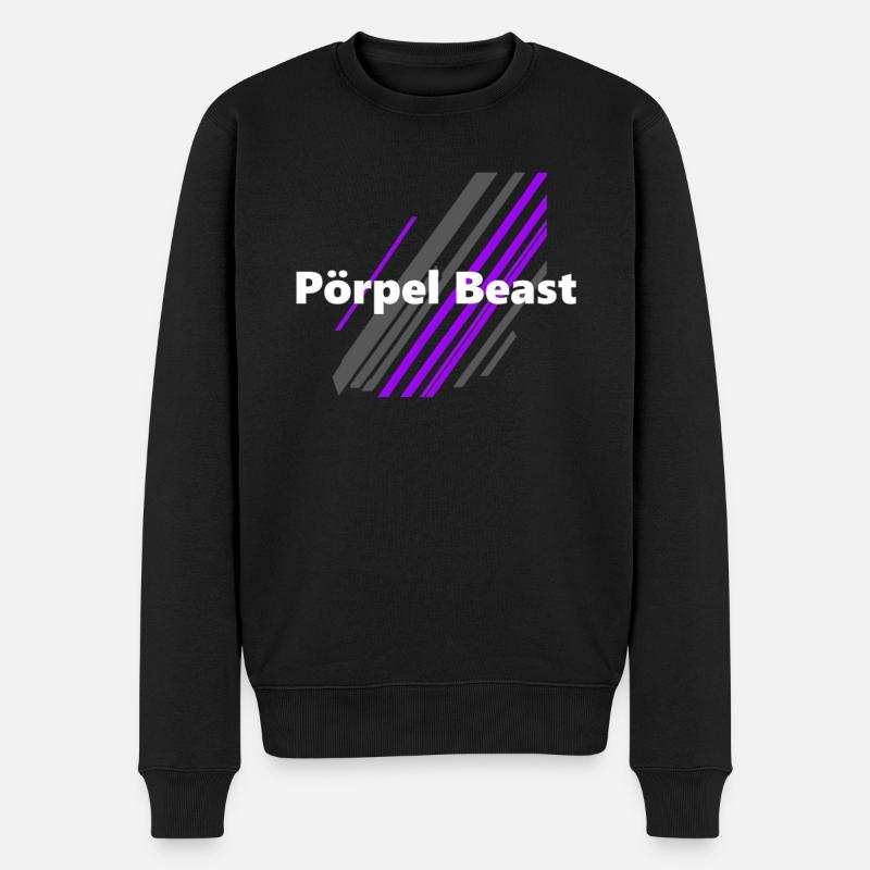 PoerpelBeast - Männer Premium Bio Pullover - Schwarz