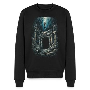 Apnoetauchen Freitauchen - Männer Premium Bio Pullover - Schwarz - Vorne - Nico (187cm)