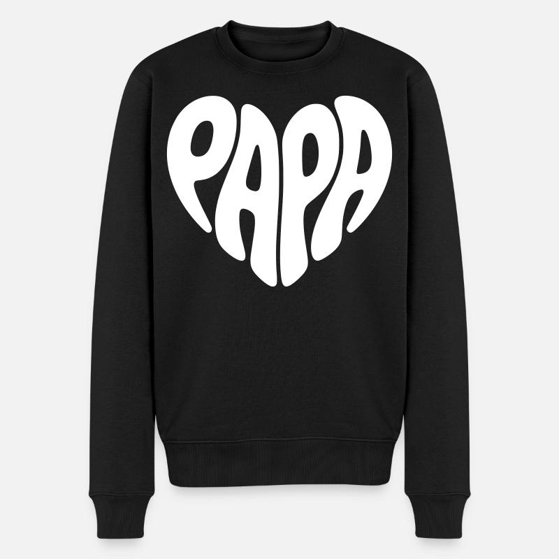 Papa - Pull Premium bio Homme - noir