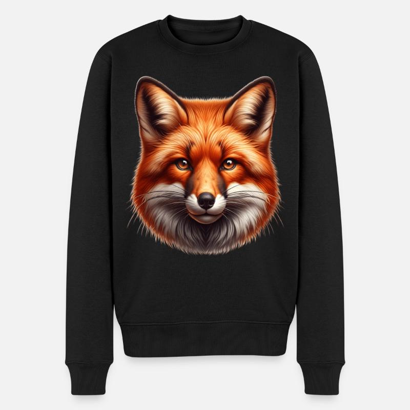 Renard Rouge Renard - Pull Premium bio Homme - noir