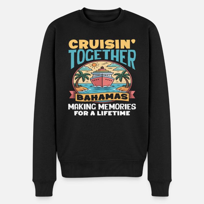 Croisière Ensemble aux Souvenirs des Bahamas - Pull Premium bio Homme - noir