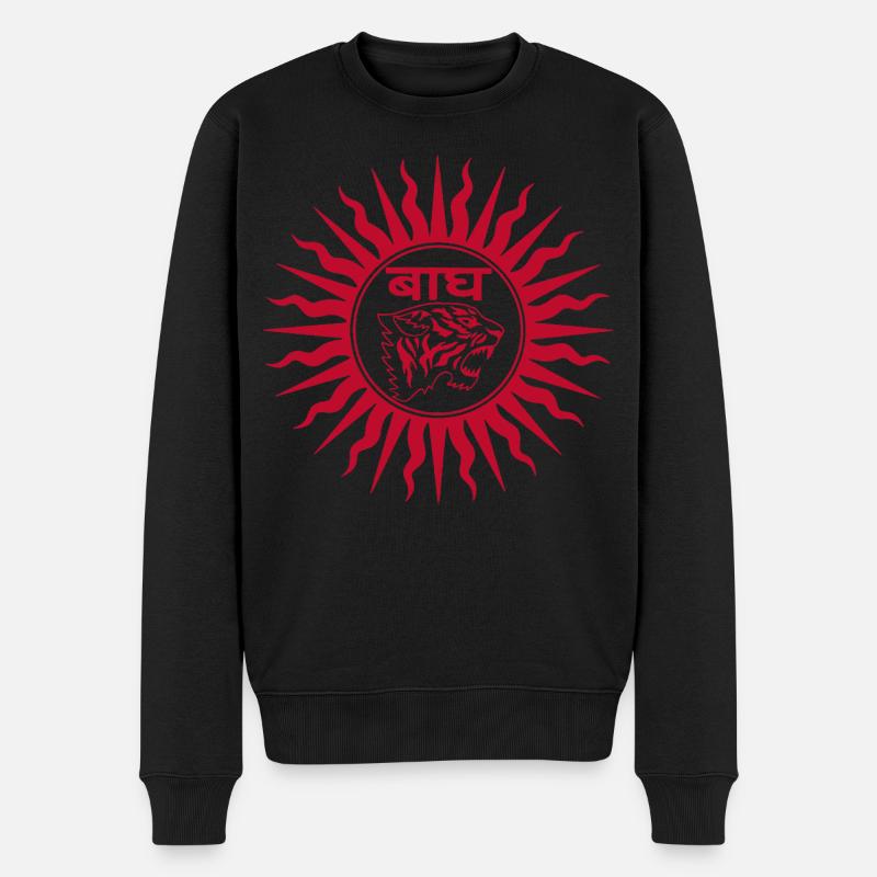 Tigre d'Inde (rouge) - Pull Premium bio Homme - noir