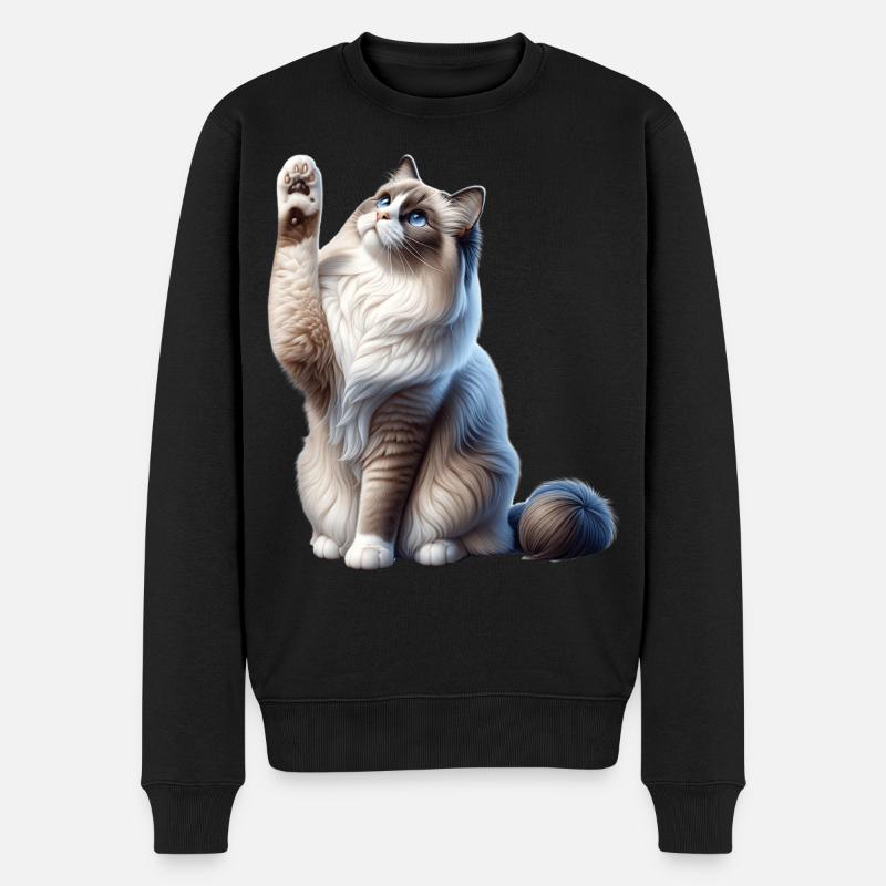 Ragdoll Katze Chatte Ragdoll - Pull Premium bio Homme - noir